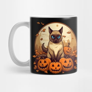 Siamese Cat Halloween, Cat Lover Mug